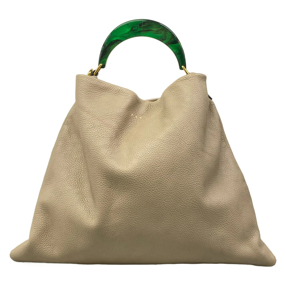 Marni Venice Beige Leather Handbag #326026M77B